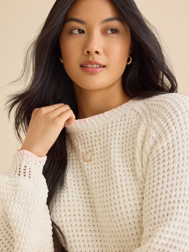 Amber Scalloped Trim Sweater Detail 3 - TULLABEE