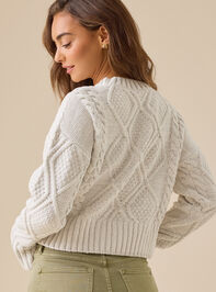 Everley Chenille Cable Sweater Detail 5 - TULLABEE