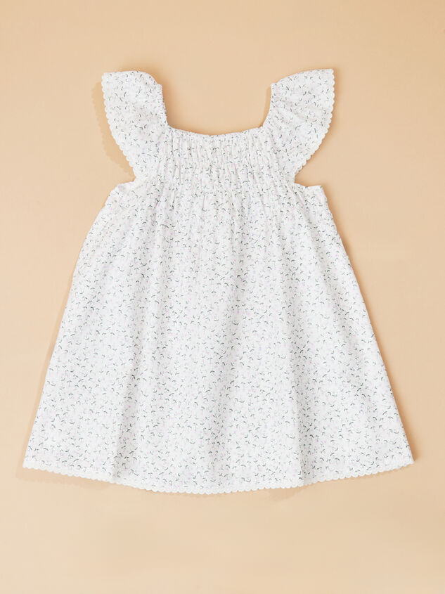 Amy Floral Toddler Dress Detail 2 - TULLABEE