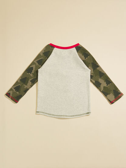 Wreck The Halls Camo Tee by Mud Pie - TULLABEE