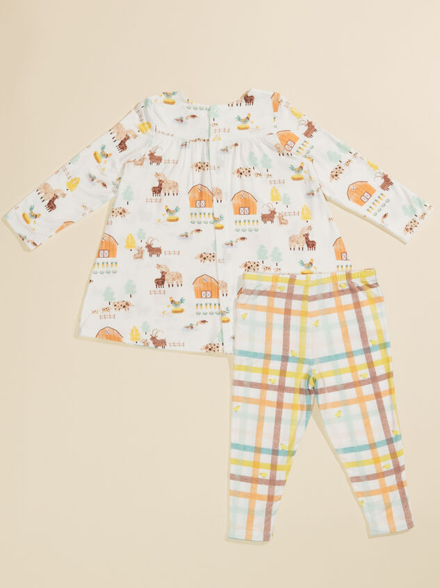 Alpaca Farm Top and Plaid Pants Set Detail 3 - TULLABEE
