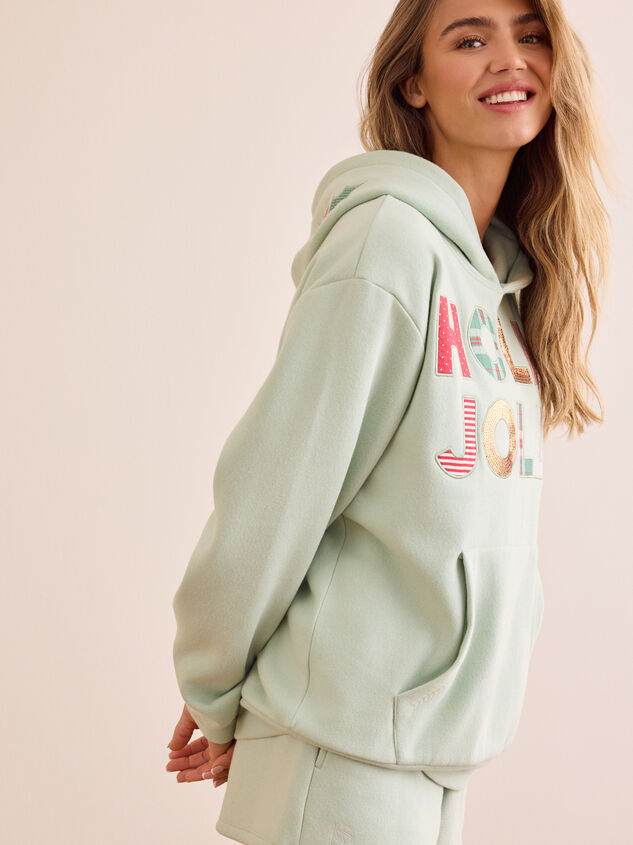 Holly Jolly Hoodie Detail 4 - TULLABEE