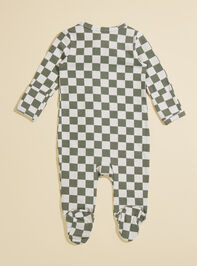 Parker Checkered Footie Detail 2 - TULLABEE