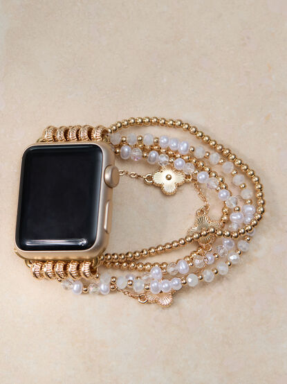 Beaded Clover Smart Watch Band - TULLABEE