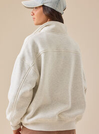 Quarter-Zip Stars Hollow Pullover Detail 5 - TULLABEE