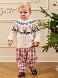 Reindeer Fair Isle Sweater - TULLABEE