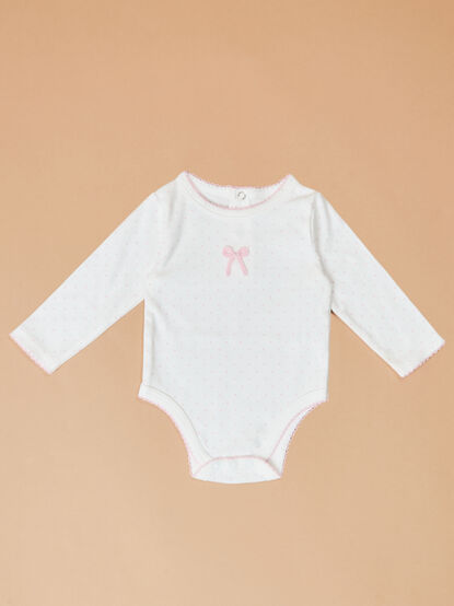 Ellisha Bow Bodysuit by Mud Pie - TULLABEE