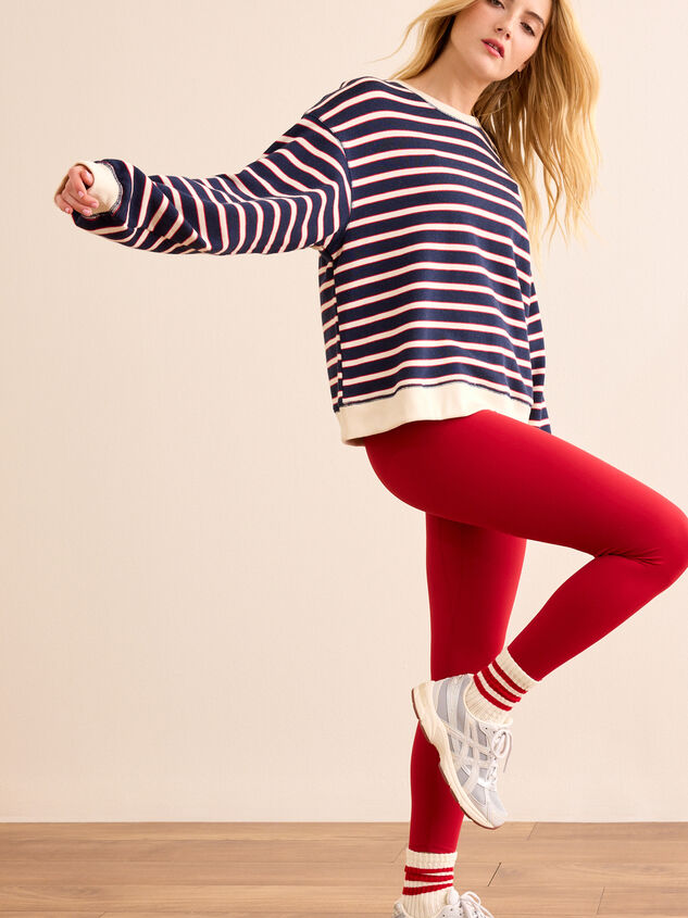 Lodge Day Striped Pullover Detail 4 - TULLABEE