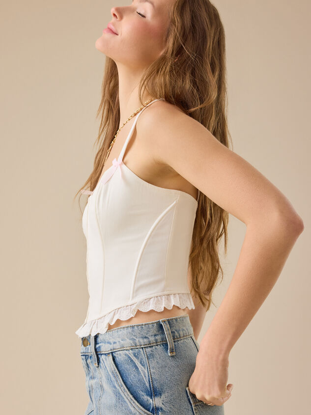 Lane Bow Corset Detail 4 - TULLABEE