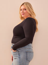 Everyday Seamless Long Sleeve Top Detail 3 - TULLABEE