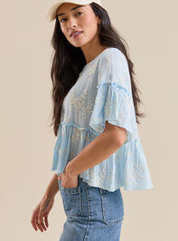 Wanda Ruffle Babydoll Top Detail 3 - TULLABEE