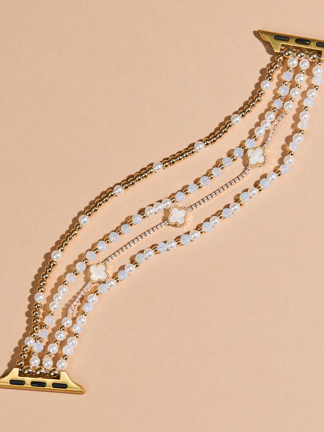 Sparkling Clover Smart Watch Band Detail 2 - TULLABEE