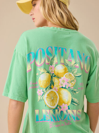 Positano Lemons Oversized Tee - TULLABEE
