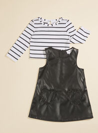 Layla Striped Top and Heart Pocket Dress Detail 4 - TULLABEE