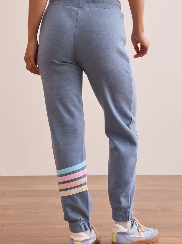 Recharge Striped Joggers Detail 4 - TULLABEE
