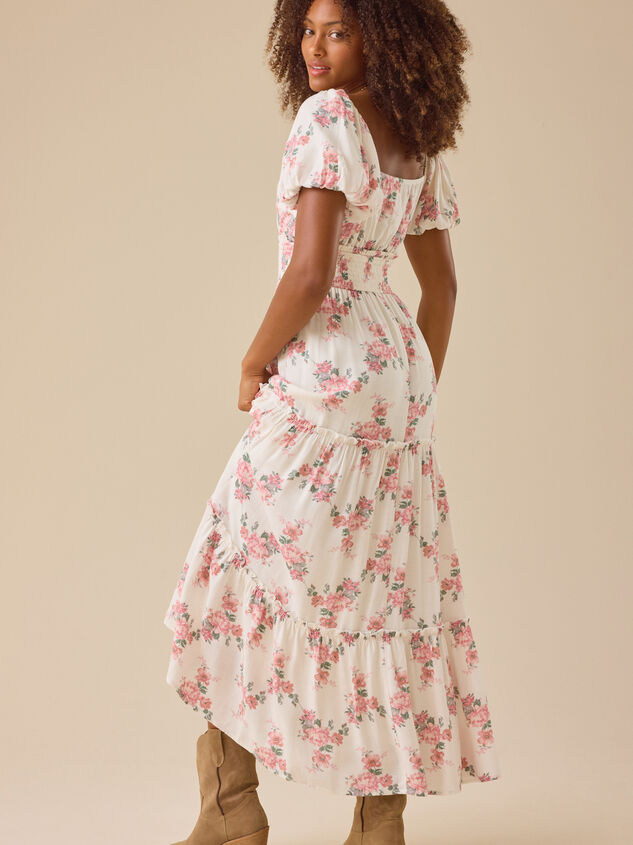 Nalia Floral Maxi Dress Detail 6 - TULLABEE