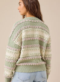 Katherine Textured Stripe Sweater Detail 5 - TULLABEE
