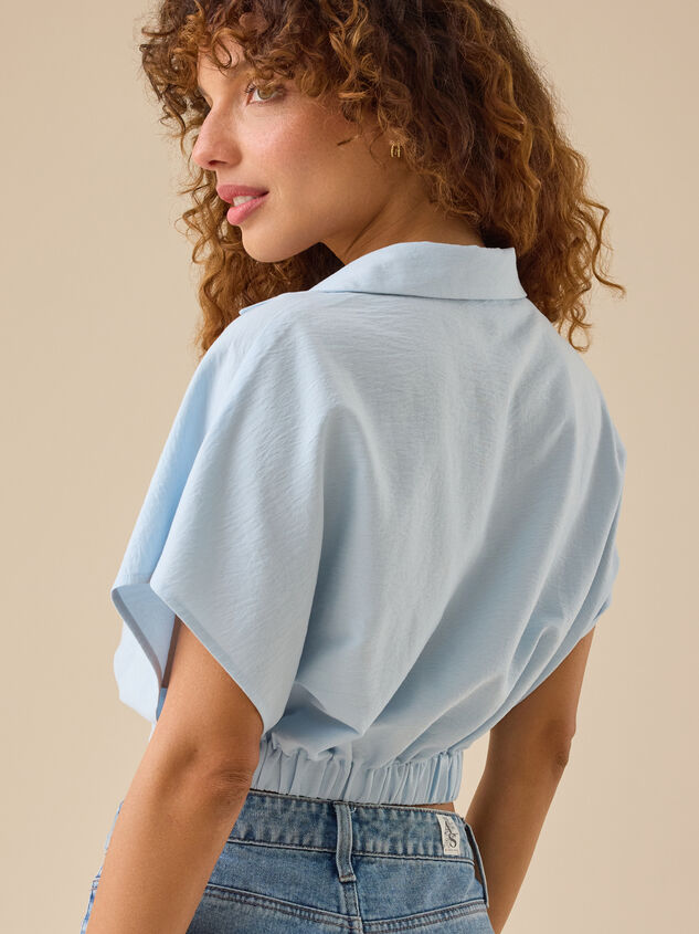 Avni Crossover Crop Top Detail 5 - TULLABEE