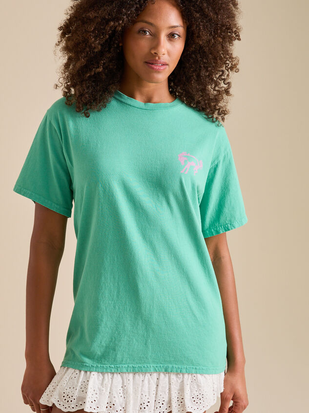 Bronco Oversized Graphic Tee Detail 2 - TULLABEE