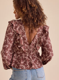 Joan Floral Babydoll Top Detail 5 - TULLABEE