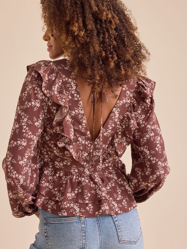 Joan Floral Babydoll Top Detail 5 - TULLABEE