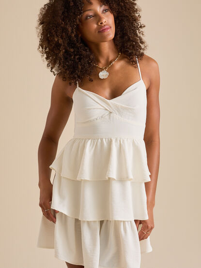 Sara Tiered Mini Dress - TULLABEE