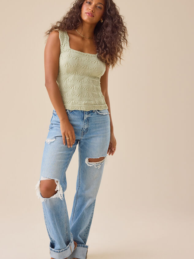 Blaire Seamless Floral Cami Detail 2 - TULLABEE