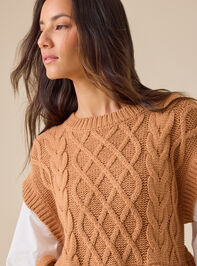 Morgan Sweater Twofer Dress Detail 3 - TULLABEE