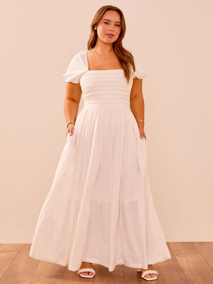 Wilow Linen Maxi Dress - TULLABEE