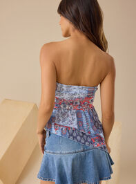 Connor Asymmetrical Tube Top Detail 4 - TULLABEE
