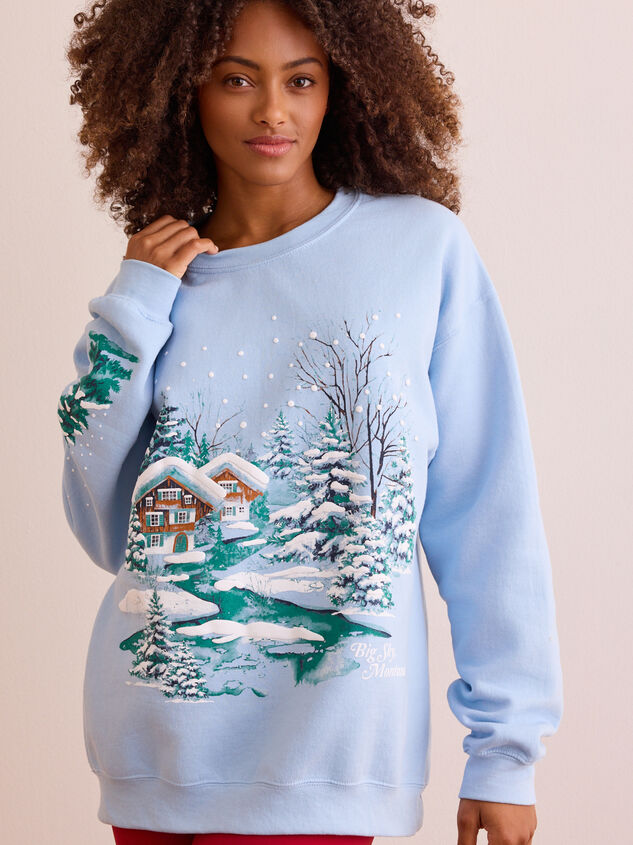 Frosted Big Sky Pullover Detail 2 - TULLABEE