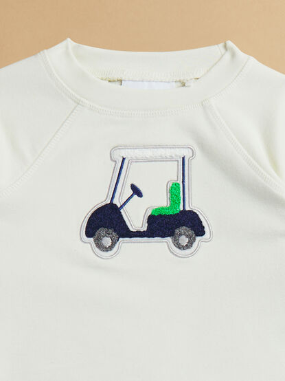 Golf Cart Sweatshirt and Short Set - TULLABEE