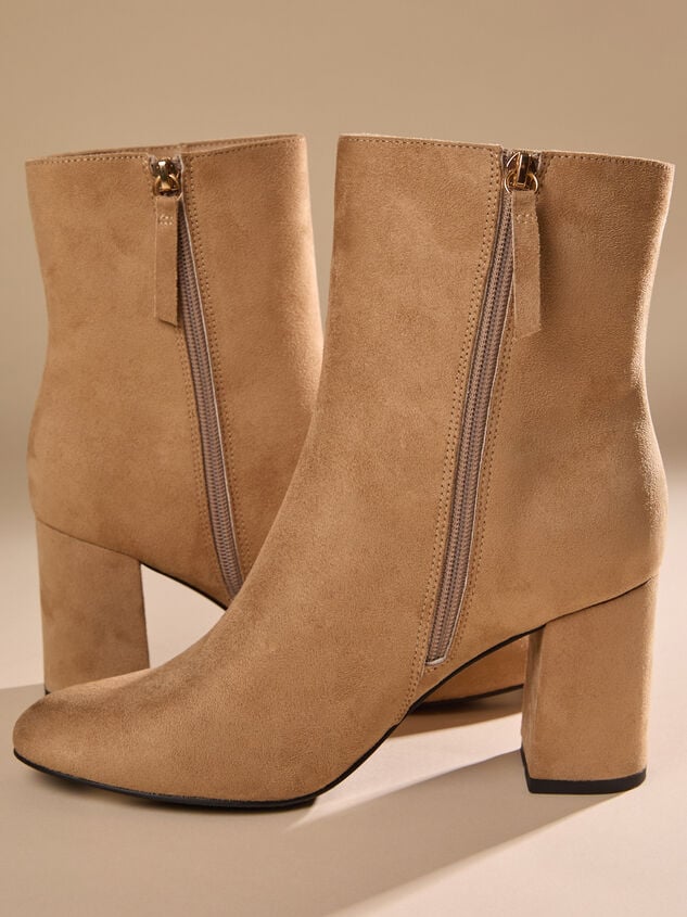 Solana Suede Bootie Detail 2 - TULLABEE