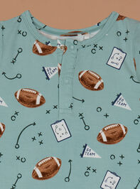 Petite Playmaker Henley Romper Detail 3 - TULLABEE