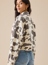 Millie Cow Print Jacket Detail 4 - TULLABEE