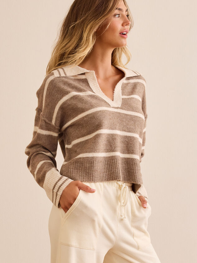 Waterside Stripe Pullover Detail 4 - TULLABEE