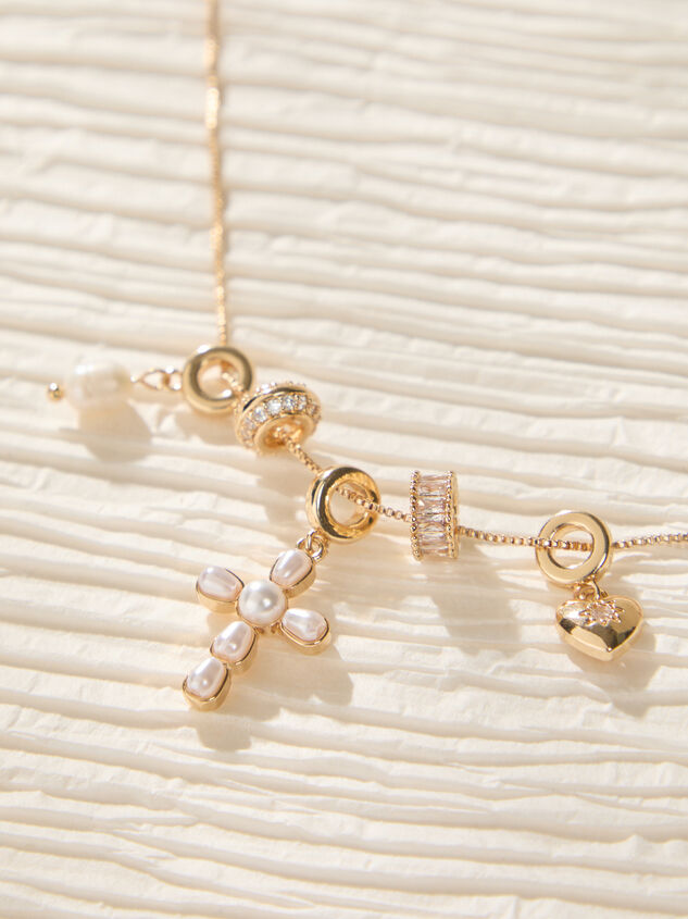 Cross Slider Charm Necklace - TULLABEE