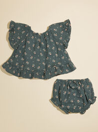 Bria Ruffle Top and Bloomer Set by Rylee + Cru Detail 2 - TULLABEE