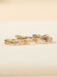 Mixed Metal Ring Set Detail 2 - TULLABEE