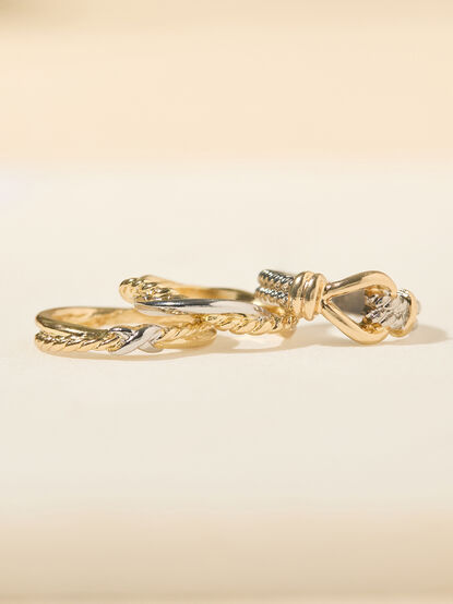 Mixed Metal Ring Set - TULLABEE