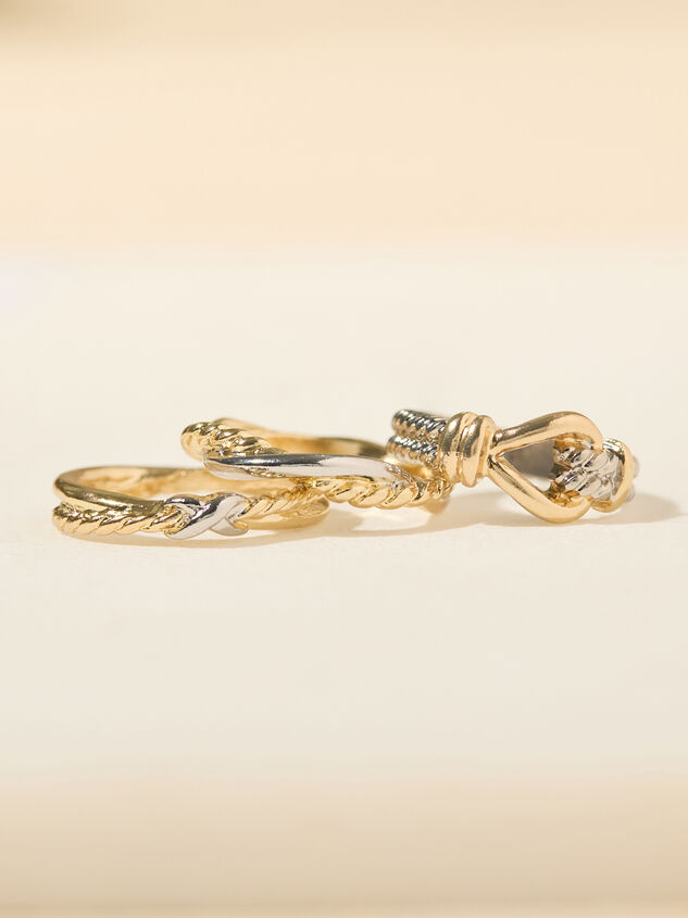 Mixed Metal Ring Set Detail 2 - TULLABEE