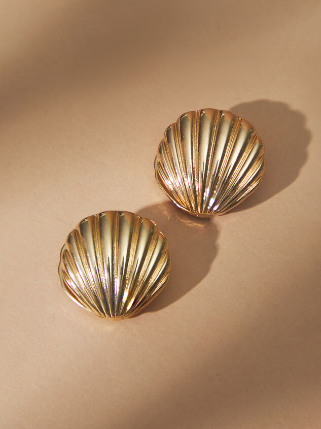 Double Sided Seashell Hoops - TULLABEE
