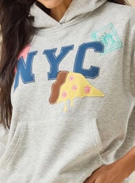 The Empire State Icons Hoodie Detail 3 - TULLABEE