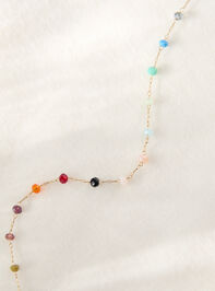 Multi-Color Glass Bead Necklace - TULLABEE