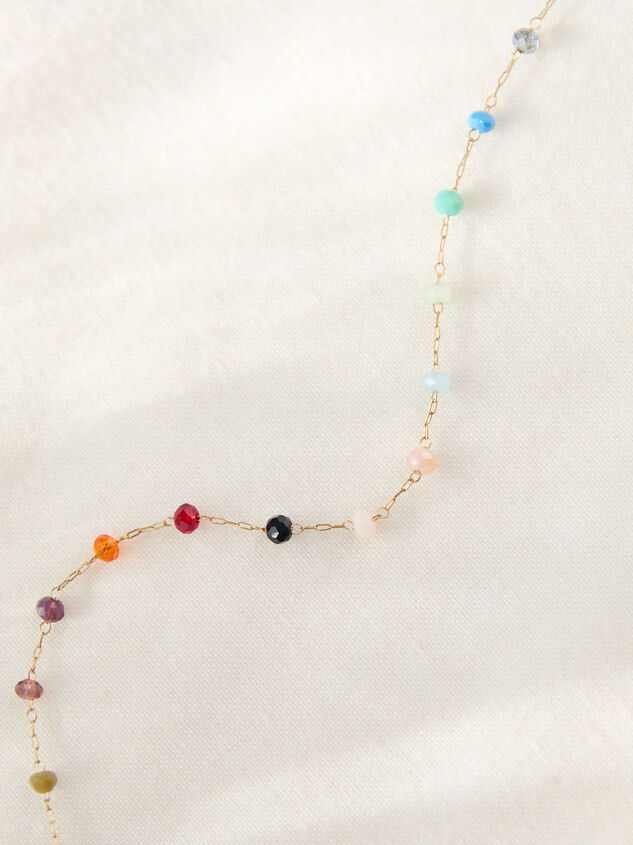 Multi-Color Glass Bead Necklace - TULLABEE