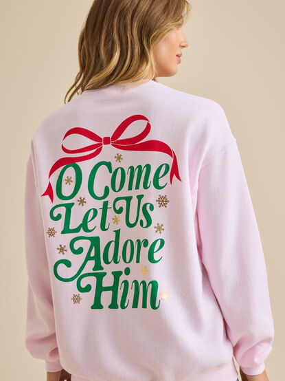 Let Us Adore Him Sweatshirt - TULLABEE