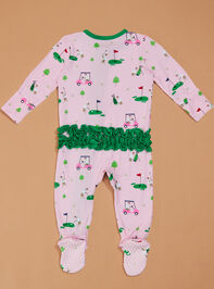 Dog Golf Ruffle Footie Detail 3 - TULLABEE