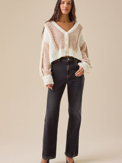 Ella Braid Trim Cardigan - TULLABEE