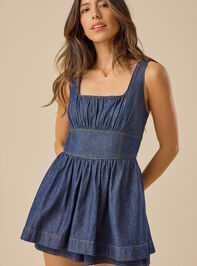 Ava Denim Romper - TULLABEE