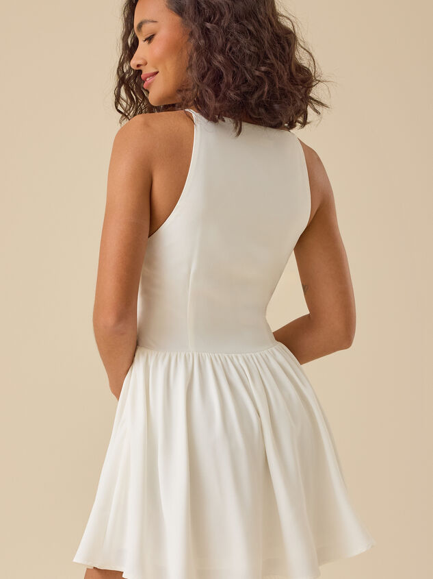 Christine Drop Waist Dress Detail 5 - TULLABEE